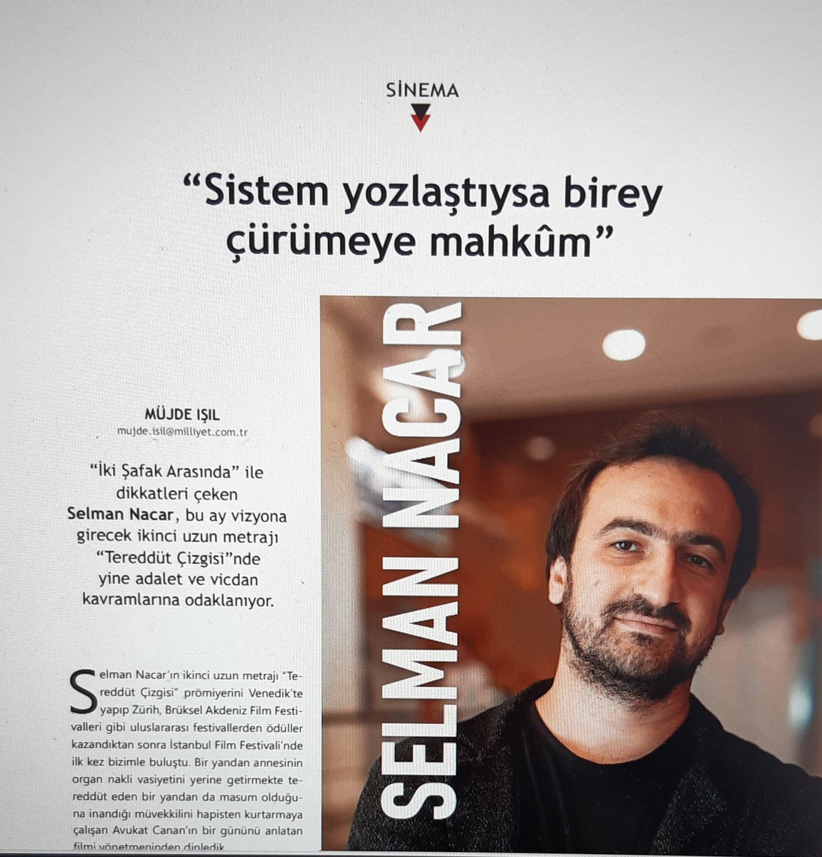 Milliyet Sanat'ın mayıs sayısında @filmmaker_9 özel bir Star Wars dosyası hazırladı. @BurcinSYalcin Mad Max serisinin feminist manifestoya dönüşümünü yazdı. Benden de İstanbul F.F. ödüllü Tereddüt Çizgisi'nin yönetmeni Selman Nacar ve başrol oyuncusu Tülin Özen ile röportaj var