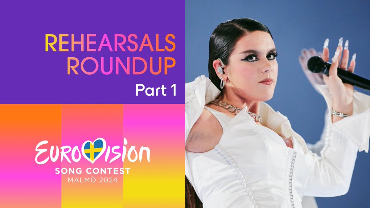 Today's rehearsal roundup features 30-second performance previews of each of the songs participating in the First Semi-Final of #Eurovision2024 
eurovision.tv/story/day-5-re…