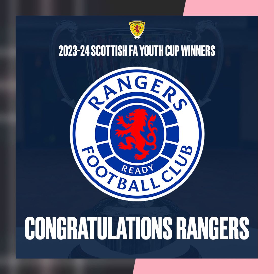 Congratulations to @RFC_Youth - your 2023-2024 @ScottishFA Youth Cup winners 🏆 #ScottishYouthCup