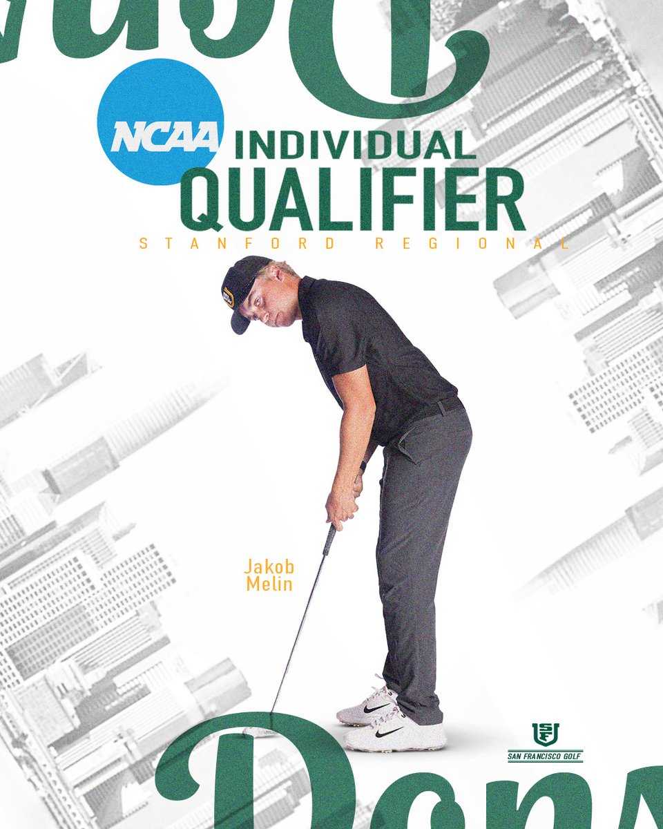 📍🌲Stanford Jakob is back in the NCAA Tournament as an individual qualifier at the Stanford Regional! 📰Full Release: rb.gy/so9435 #USFDons | #WCCsports