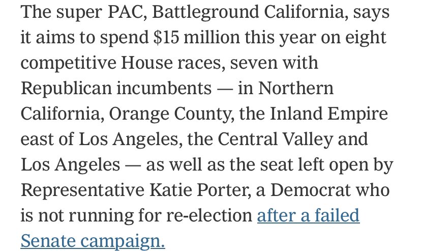 Just amazing to watch how everything is coming along for CA swing house seats — another $15m for canvassing POC voters! A welcome contrast to 22 when there was very minimal investment in the state on the D side. Nothings guaranteed but this infrastructure is vital to win in Nov