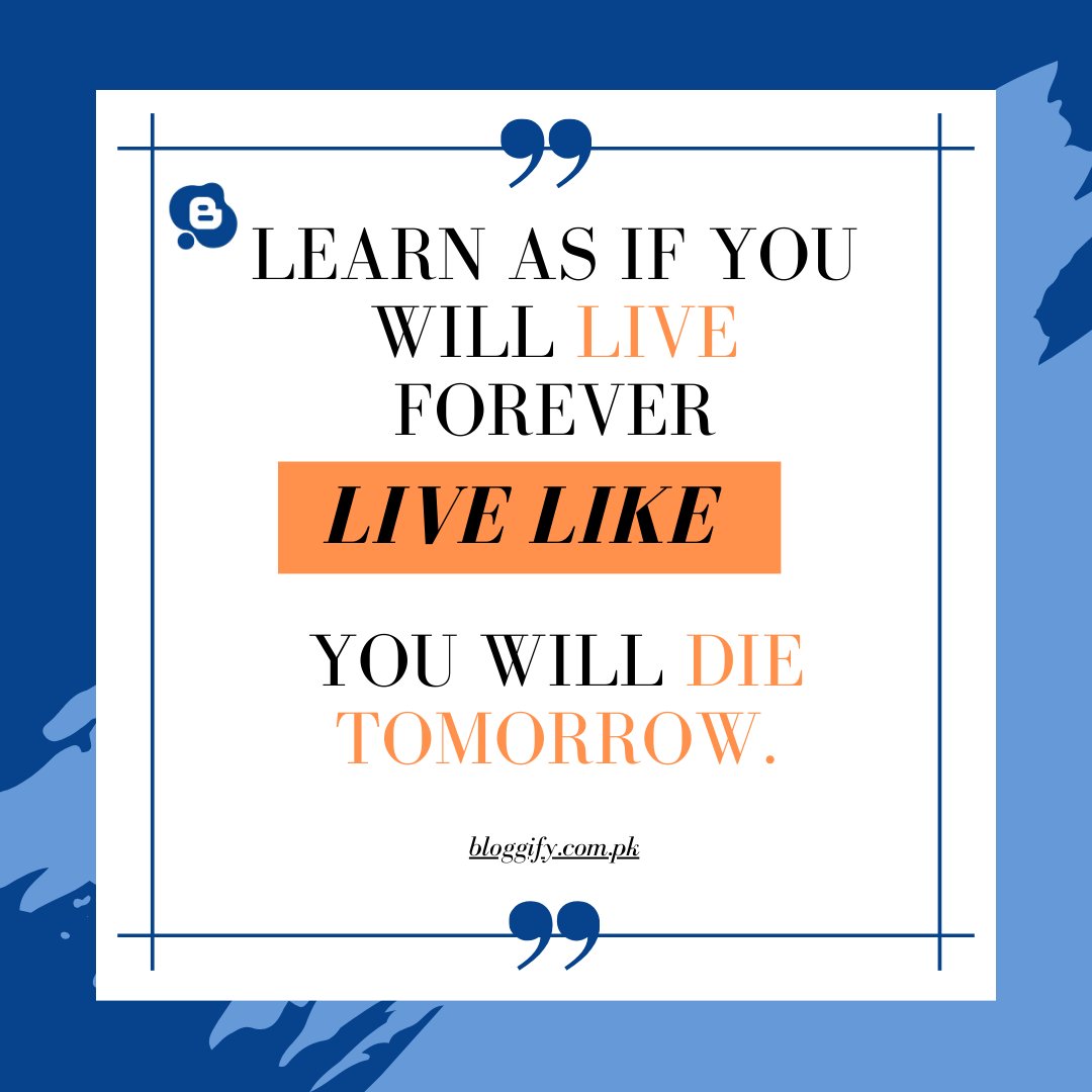 Embrace the wisdom of lifelong learning while living each day to the fullest. Let this mantra inspire you to seize every moment with purpose and curiosity! 📚🌟 #LifelongLearning #CarpeDiem #LiveWithPurpose
#bloggify #MotivationalQuotes