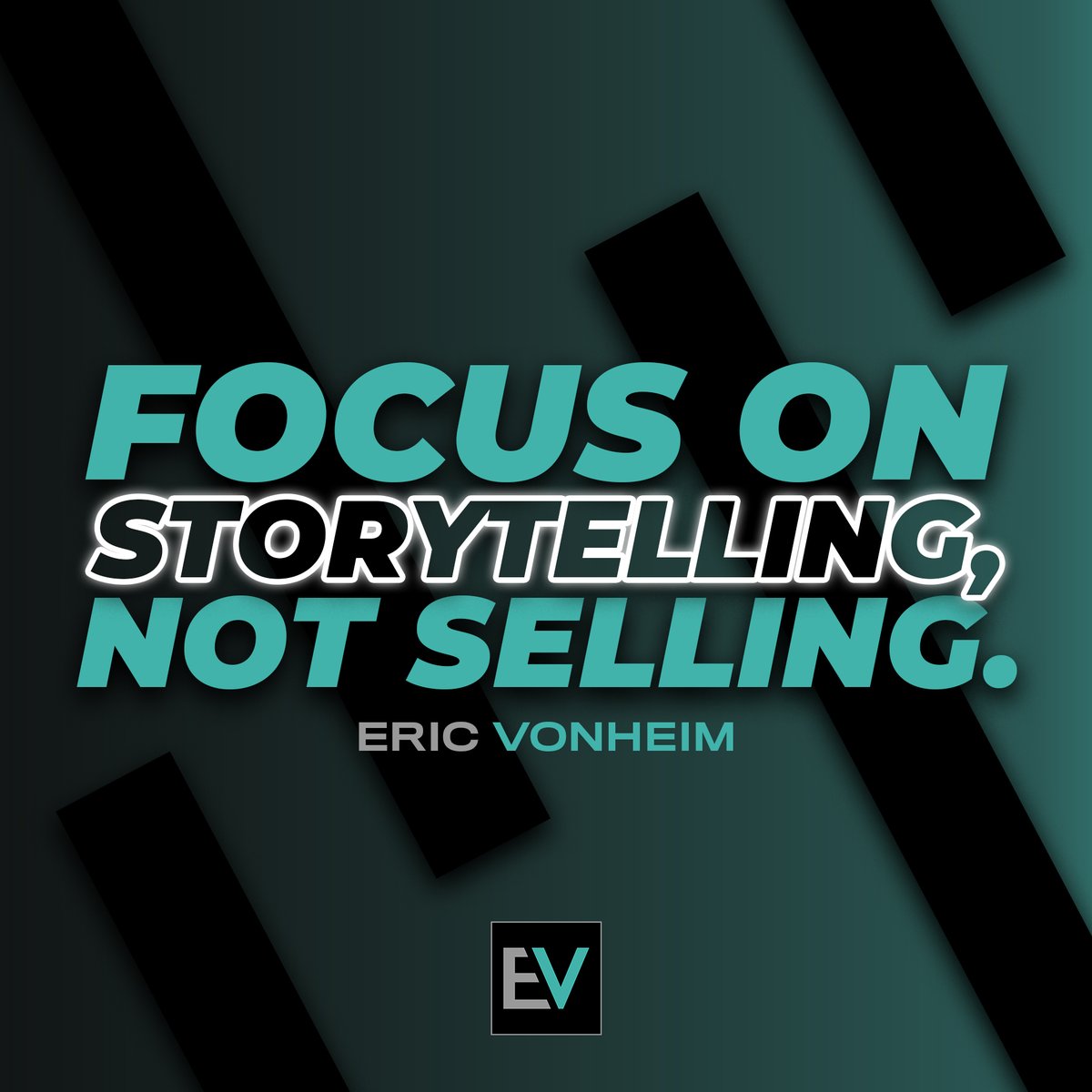 EricVonheim's tweet photo. When we emphasize storytelling about our passions, we steer clear of making others feel pressured to buy something they might not desire. Storytelling demonstrates to your audience that you are caring, passionate, and a reliable source of information.

#marketingtips #businesstips #networking