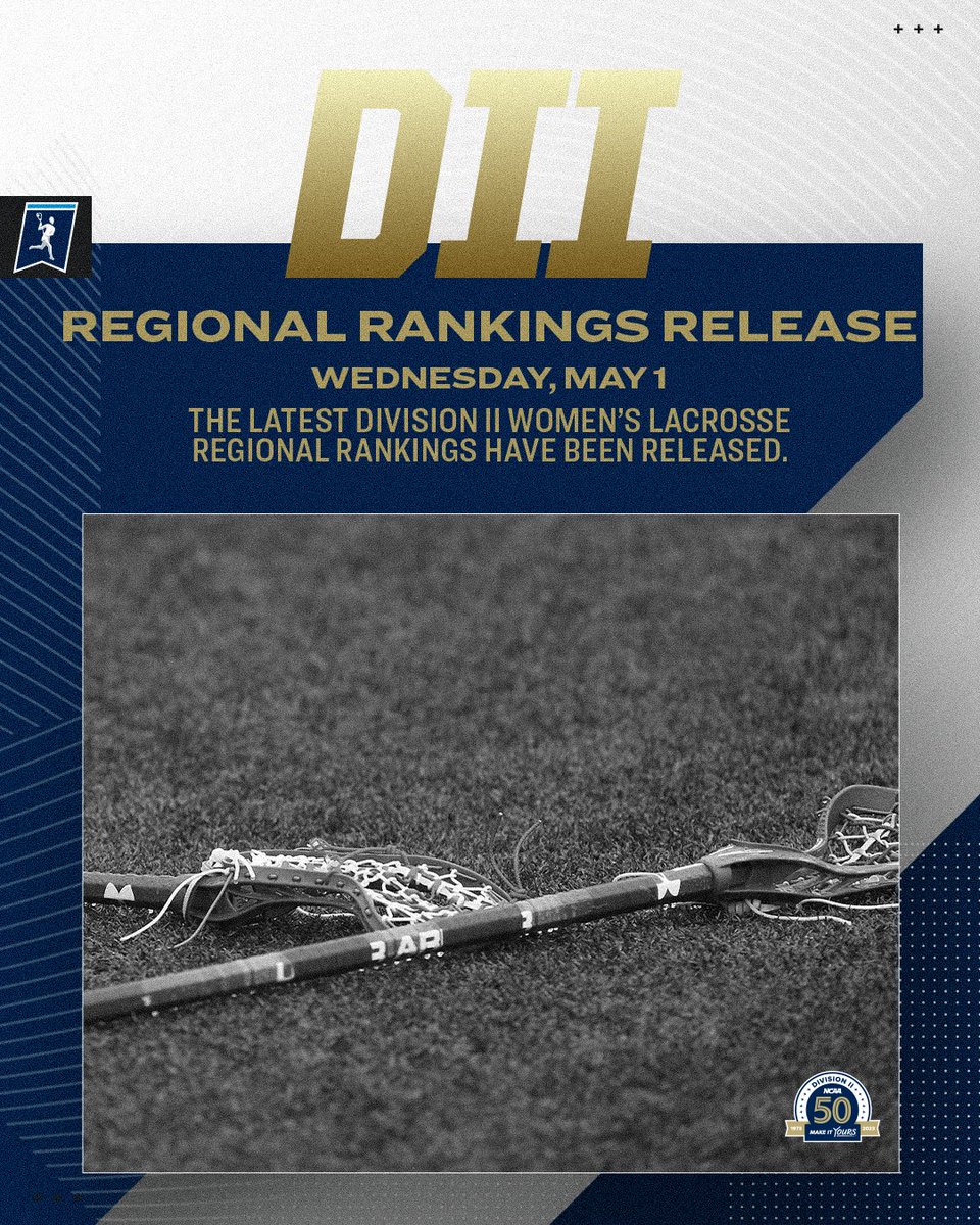 Sticking to the game plan🥍

Your latest #D2WLAX regional rankings are here.

#MakeItYours | on.ncaa.com/D2WLAXrr