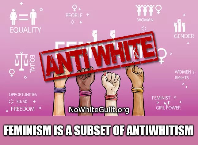 @VDAREJamesK Feminists are antiwhite.