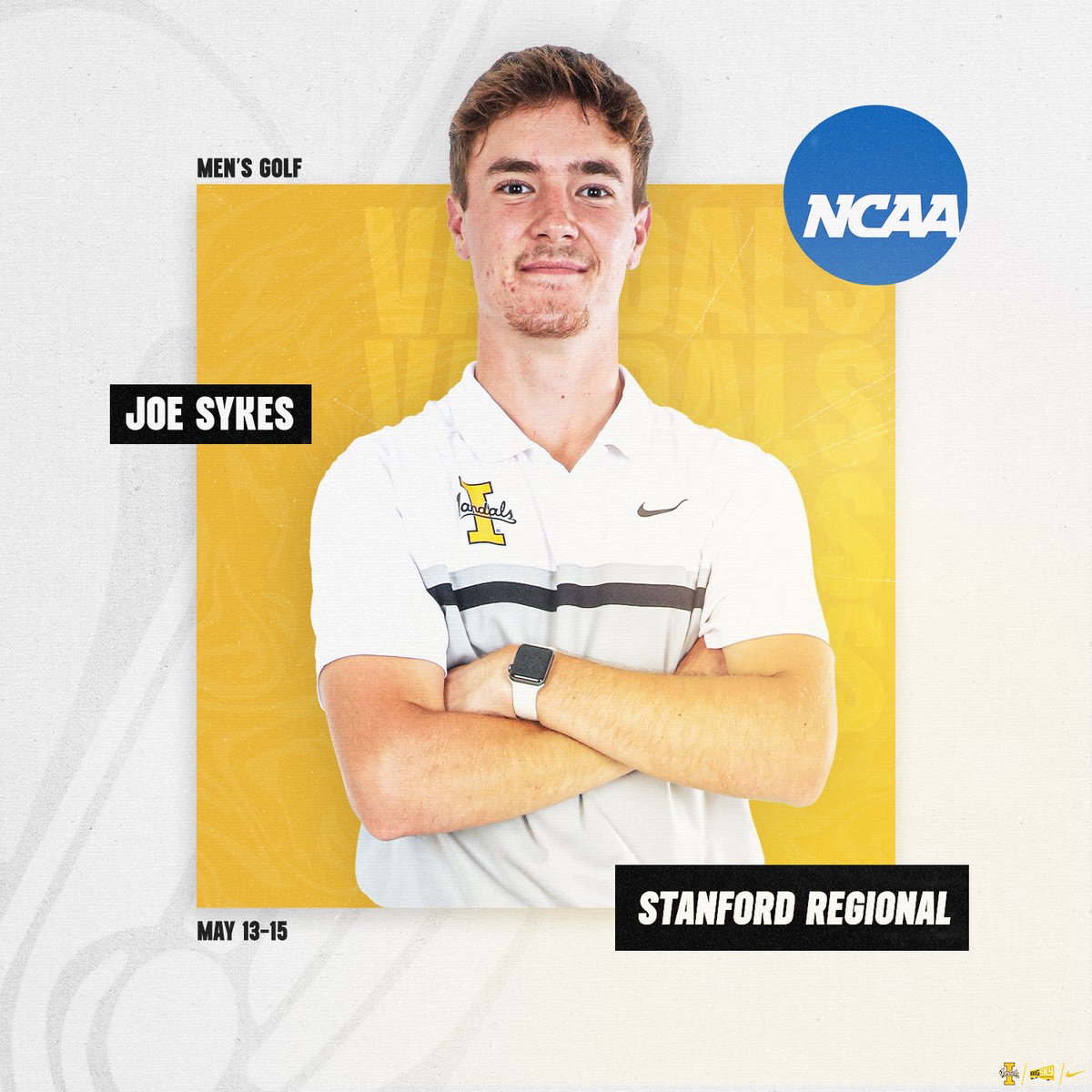 Ticket punched to the Stanford Regional for @Joe_sykes04! Joe tees off on May 13! More info⤵️ govandals.com/news/2024/5/1/… #GoVandals