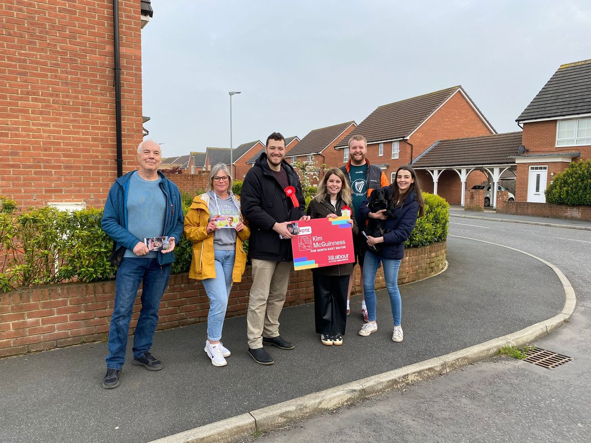 Out on the door in Morpeth tonight with Joe Morris @LabourHexhamCLP & @KiMcGuinness. Brilliant response for Kim as our first North East mayor!

Remember voting is tomorrow between 7am and 10pm. You will need your photographic ID to vote!