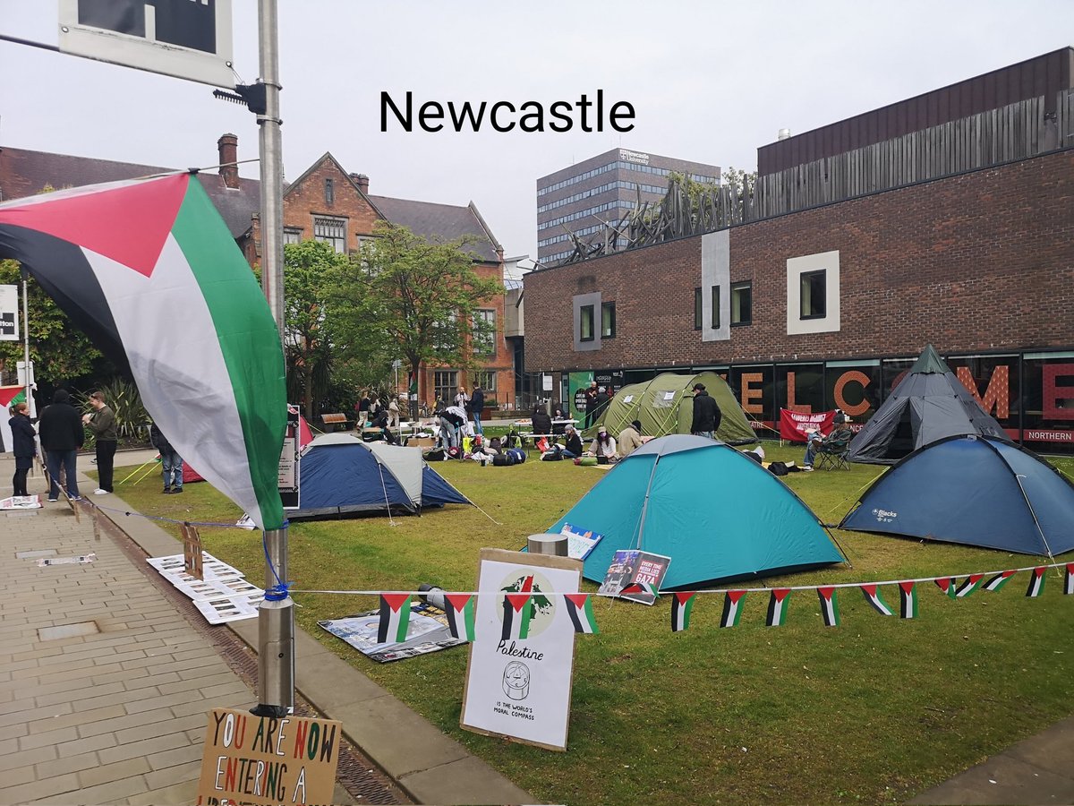 We've had 2 decades of draconian securitization policies that have decimated campus freedoms 

I was starting to fear that students had resigned themselves to the new regime but Palestine encampments springing up at unis across the UK show that the spirit of resistance is alive