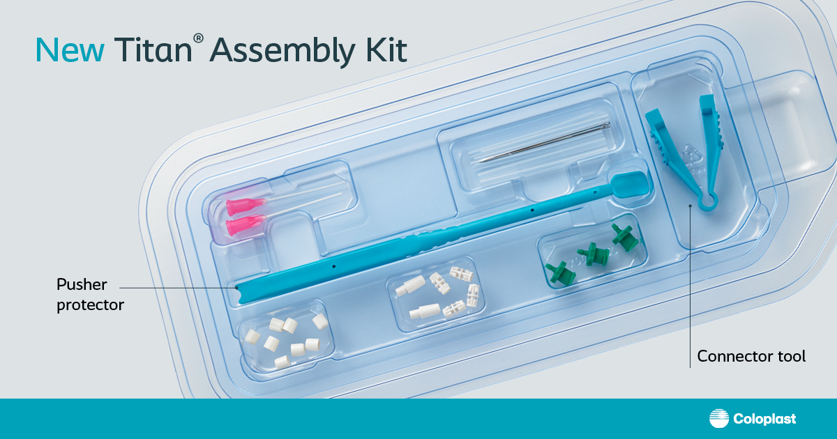 Proud to introduce the latest innovation of the Titan® Assembly Kit. Powered by feedback from our customers, it delivers new user-friendly tools designed for patient safety, ease of use & OR efficiency.
Learn More: coloplast.to/TAK
Safety info: coloplast.to/TAKs