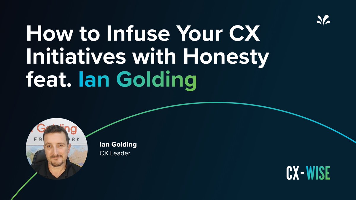 For 25 years, @ijgolding, a CX leader, has transformed big brands with a simple, yet revolutionary idea — putting humans at the heart of business ❤️ Get his tips for integrating this mindset into your CX strategy. ms.spr.ly/6010YBeA8 #CXWISE