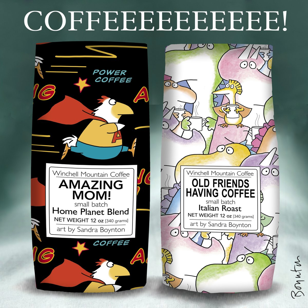 Want to show your fabulous mom—or an important mothering person in your life—how grateful you are for everything? Send her some great, great coffee from Winchell Mountain! It's the gift that says, 'I love you!' And also yells: 'WAKE UP! IT'S MOTHER'S DAY!' #MothersDay