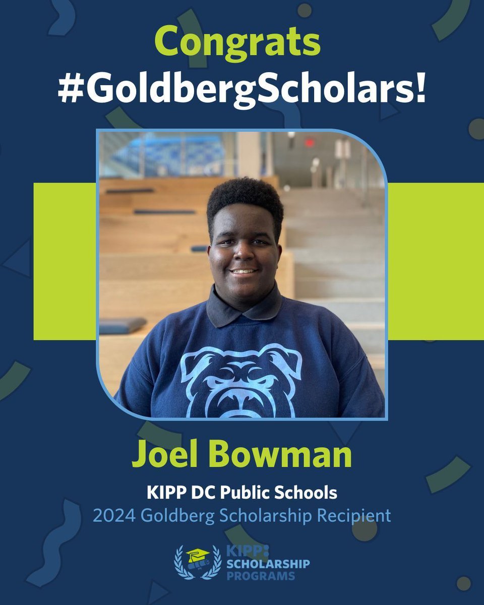 Let's give some shine to Joel Bowman, a finance guru in the making, on his Goldberg Scholarship win! Joel will receive a unique combination of financial support and mentorship during his four-year college experience, totaling $60,000. Congrats, Joel! We are proud of you!