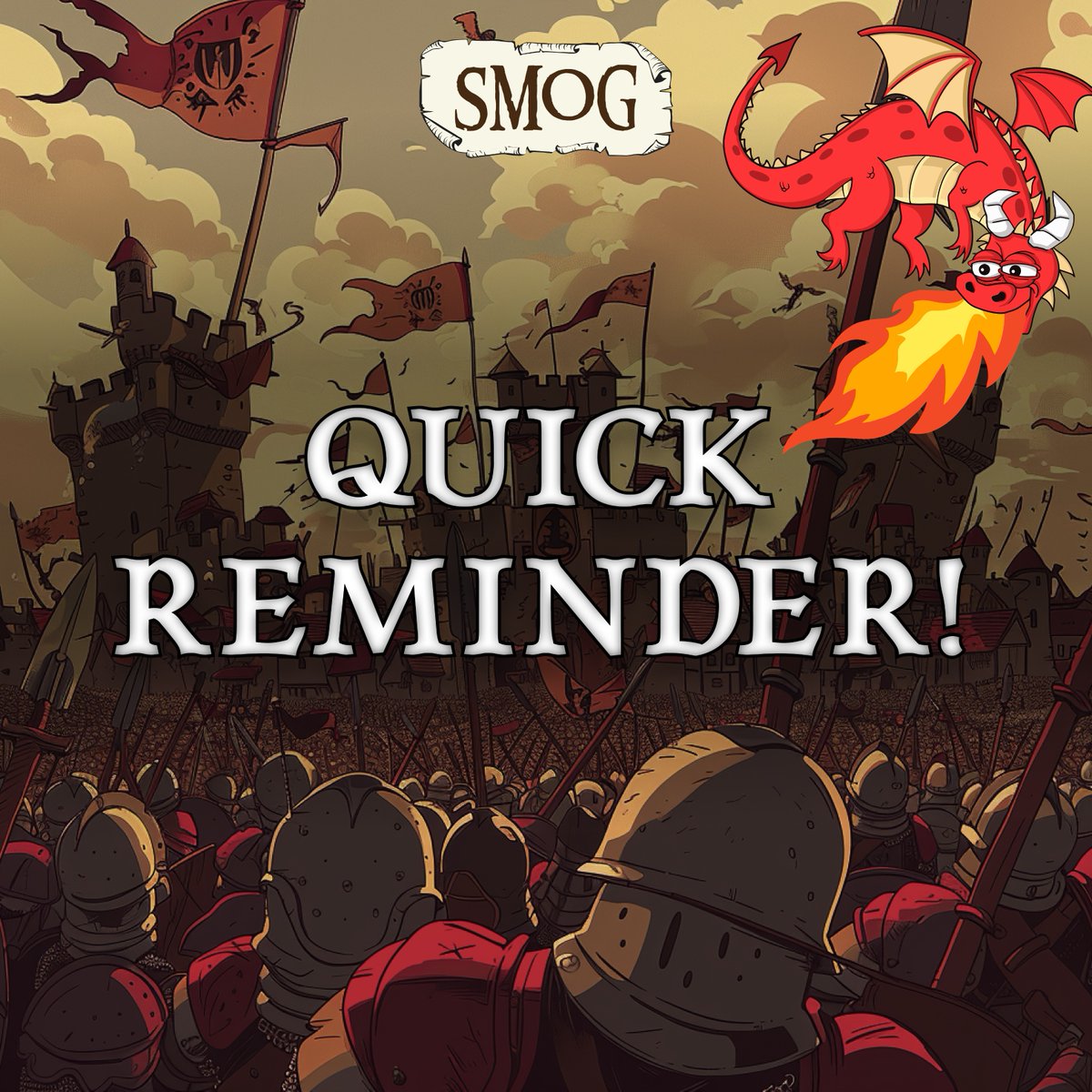 SMOGToken's tweet image. Quick reminder #Dragons! 🐉

#SMOG will never reach out to you first ❌

Watch out for fake $SMOG support accounts 👀

Make sure you’re only following our official profile 👍

Trade $SMOG and join us on #Zealy for daily quests! 🎮

bit.ly/SmogAirdrop

#SmogSwap #TradeSmog