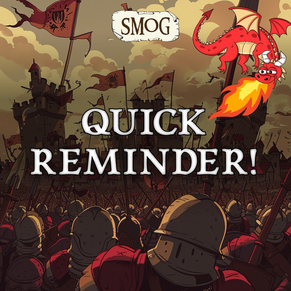 Quick reminder #Dragons! 🐉 #SMOG will never reach out to you first ❌ Watch out for fake $SMOG support accounts 👀 Make sure you’re only following our official profile 👍 Trade $SMOG and join us on #Zealy for daily quests! 🎮 bit.ly/SmogAirdrop #SmogSwap #TradeSmog