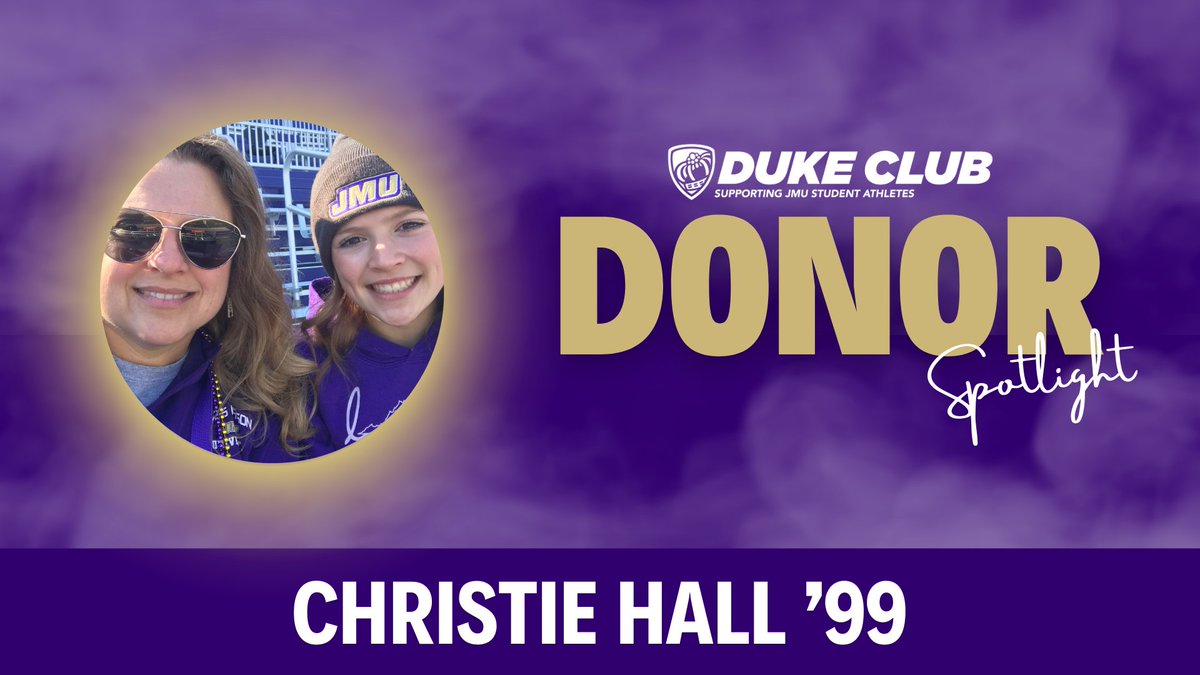 𝐃𝐂 𝐃𝐨𝐧𝐨𝐫 𝐒𝐩𝐨𝐭𝐥𝐢𝐠𝐡𝐭: 𝐂𝐡𝐫𝐢𝐬𝐭𝐢𝐞 𝐇𝐚𝐥𝐥 '𝟗𝟗 Christie and her family have enjoyed all the benefits of the Duke Club, specifically the insider tips and communication for game days! 🔗 ow.ly/sFWr50R1lPf