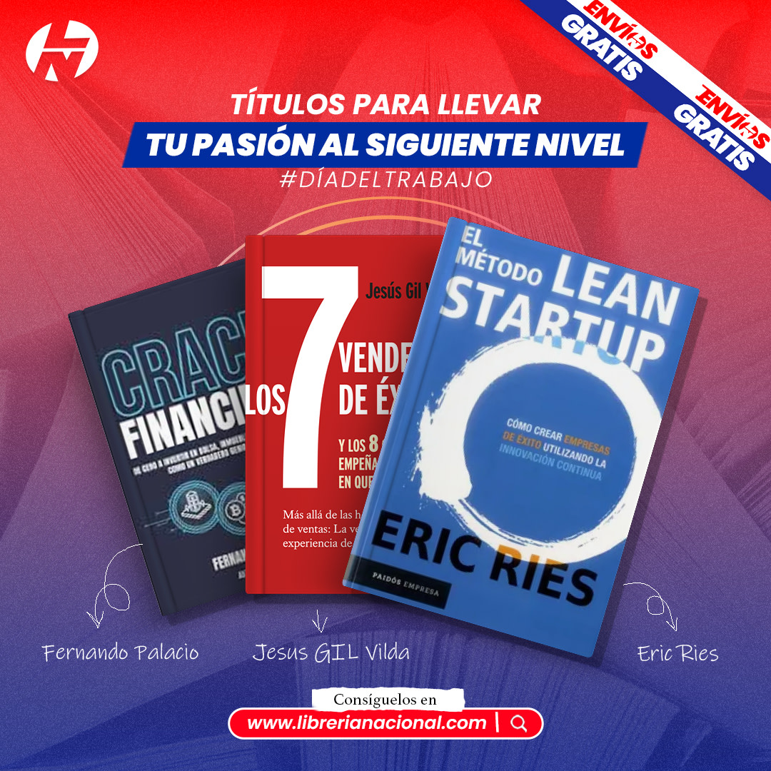 Si tienes una pasión que te llama, ¡Es el momento de perseguirla! 💼✨ Descubre con estos libros algunas herramientas que serán de gran ayuda para convertir tus sueños en realidad. Encuéntralos en nuestra tienda virtual Librería Nacional 🛒📚 #DíaDelTrabajo