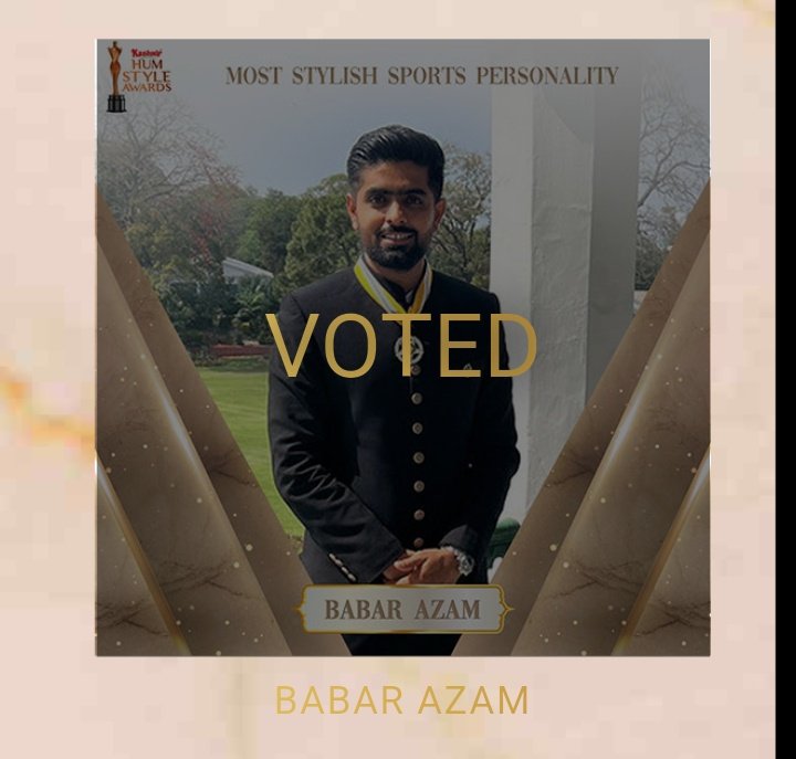 Voted For Bobby🫶❤️
#KashmirHumStyleAwards #BabarAzam