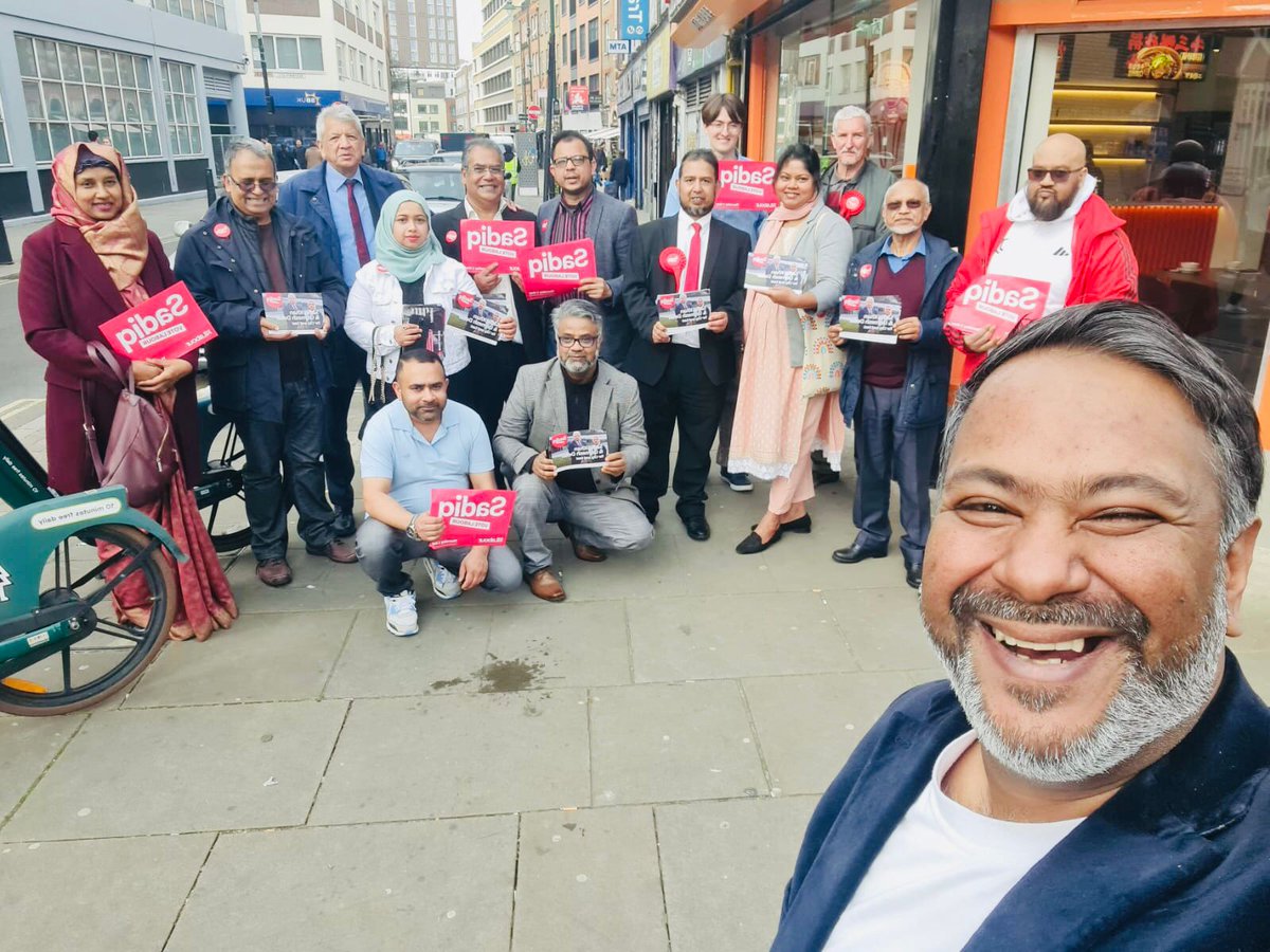 What a day! Campaigning from - morning in Weavers, afternoon in Whitechapel and end of the day in Spitalfields and Bangla Town with our amazing @unmeshdesai People are ready to vote for @SadiqKhan A big thank you to each and every Labour members/ activists for coming out ❤️