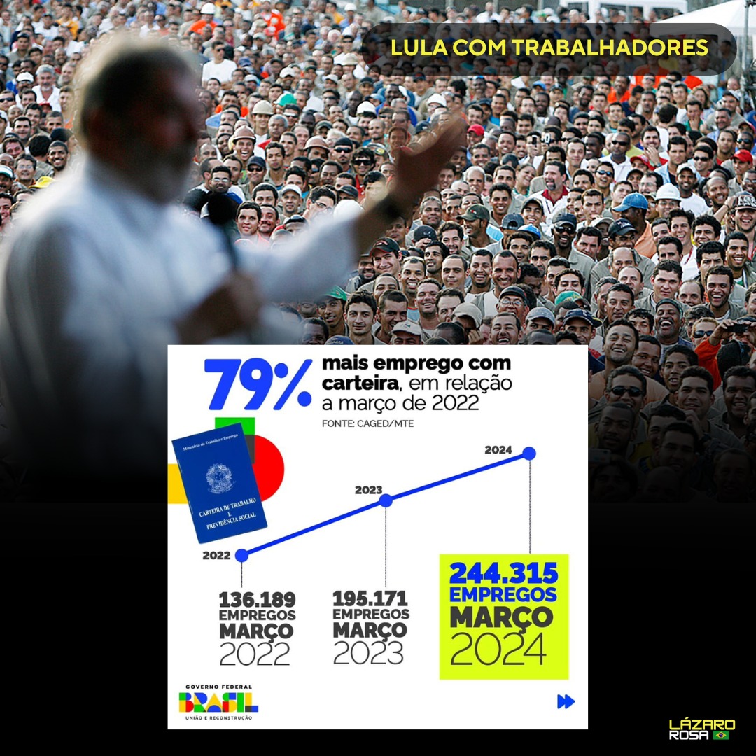 Se o seu voto está ajudando a gerar emprego e renda, deixa aqui o seu LULA COM TRABALHADORES #LulaMelhorParaTodos #LulaBrasilDeSucesso #MML