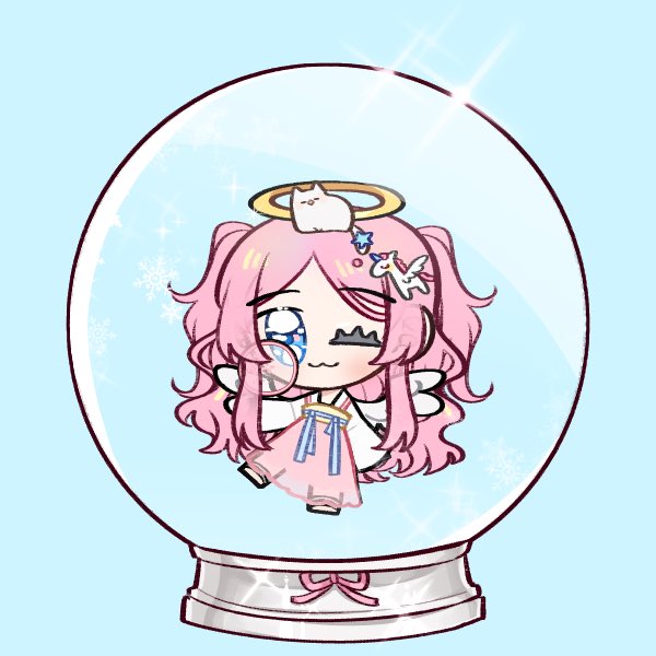 fleur snow globe