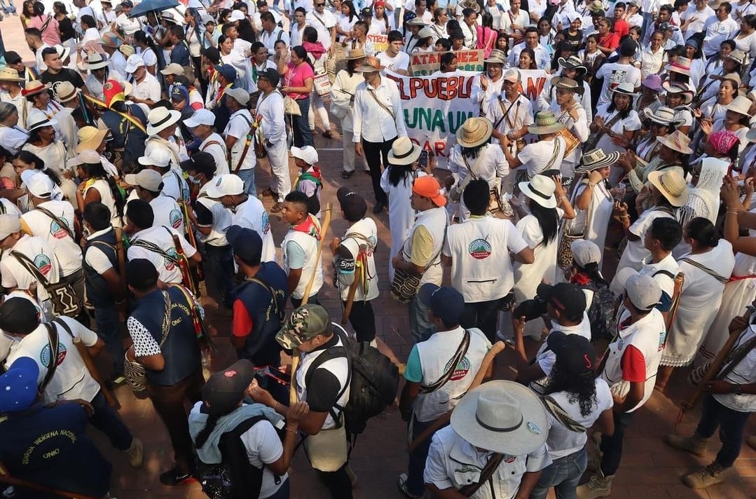 El #Cesar le dice al presidente @petrogustavo #YoLeMarchoAlCambio por las reivindicaciones históricas del pueblo colombiano. En Valledupar, Pueblo Bello, Aguachica, Codazzi, se movilizó el pueblo organizado.