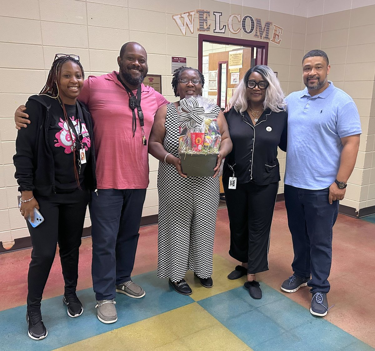 PRINCIPALS’ DAY - Seminoles presented Principal Horton with office decorations, healthy snacks, notes of esteem from Staff & Students, & appreciative presentations from Social Studies, Administrative Staff, & other Departments. #Built4Bibb #WestsidePride #SchoolPrincipalsDay