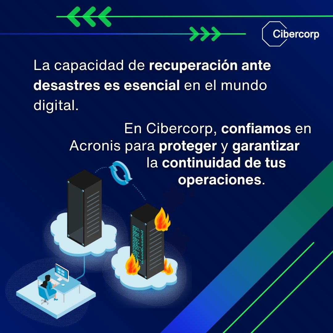 CibercorpMX's tweet image. ¿Por qué elegimos a Acronis como aliado? Su tecnología de recuperación ante desastres nos permite mantener la continuidad del negocio incluso en las situaciones más críticas. 🔄💼 #Cibercorp #Acronis #RecuperaciónDeDatos