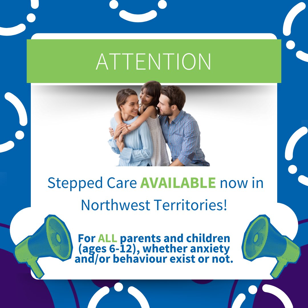 Stepped Care is now available in the Northwest Territories! Join us and access FREE programs for ALL parents and kids (ages 6-12) to enhance confidence, tackle anxiety, and lay the groundwork for success and more! Limited spots – Enroll Now!