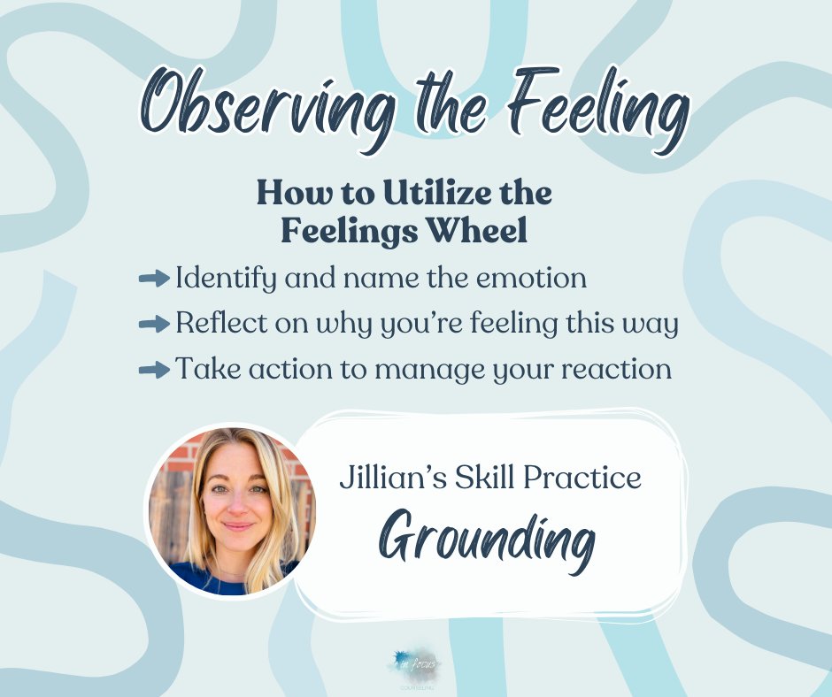 Observing feelings and the physical sensations associated with them is helpful because it pulls the focus away from your thoughts and into the body. Following up with a grounding exercise will bring yourself into the present moment.

#Recovery #FeelYourFeelings #InFocusCounseling