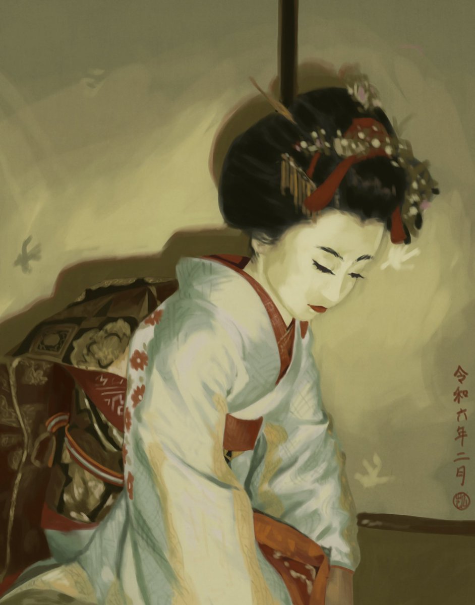 Geisha kikuno (study)