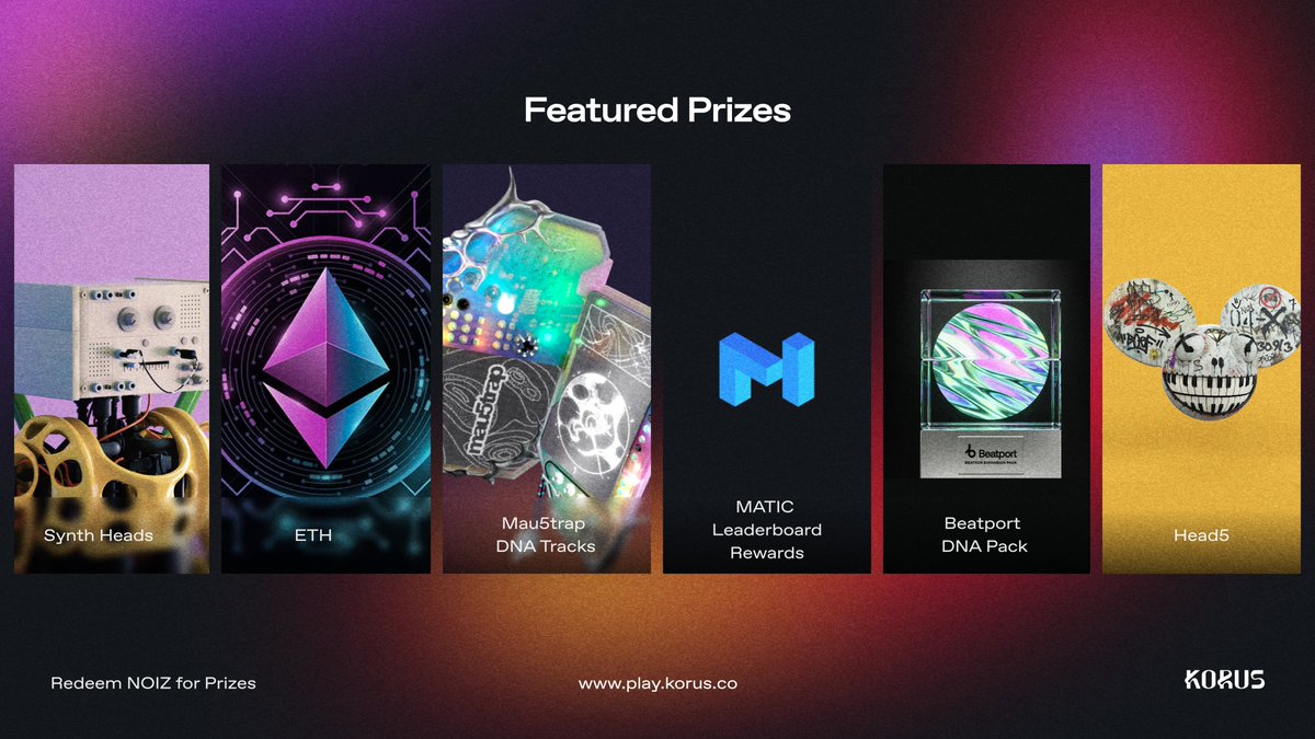 SZN 4, SZN 4, SZN 4. Say it three times fast and you might just get lucky. Top prizes include: 🏅 Synth Head #115 🏅 ETH $25 🏅 Base ETH $50 🏅 mau5trap DNA Tracks 🏅 Beatport DNA Pack (full) 🏅 Codex Make sure to log into play.korus.co and claim…