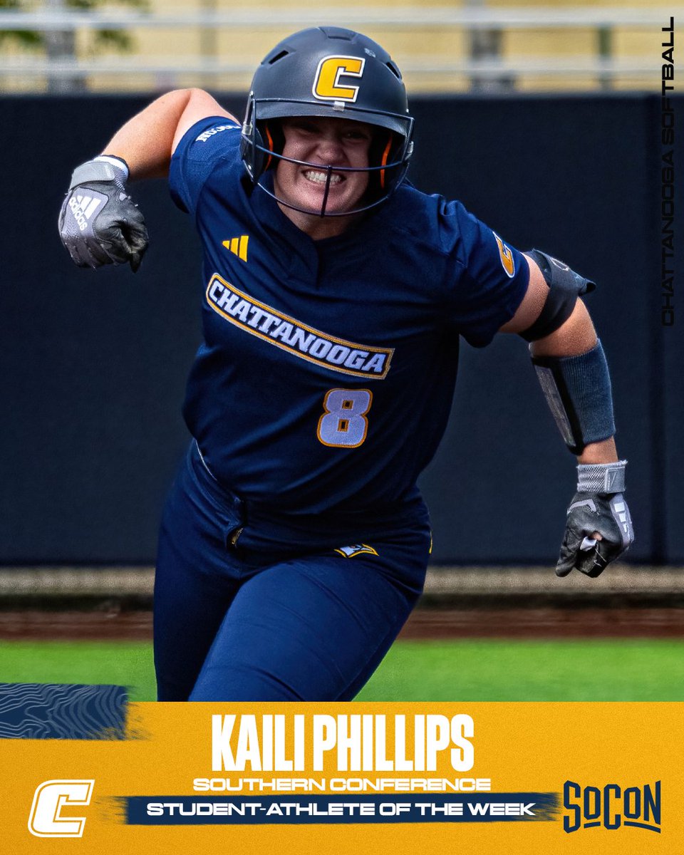 Congratulations, @GoMocsSB Kaili Phillips!! She is recognized for her hard work in the classroom and on the field as the SoCon Student-Athlete of the Week. bit.ly/3Uk3Ntj #GoMocs