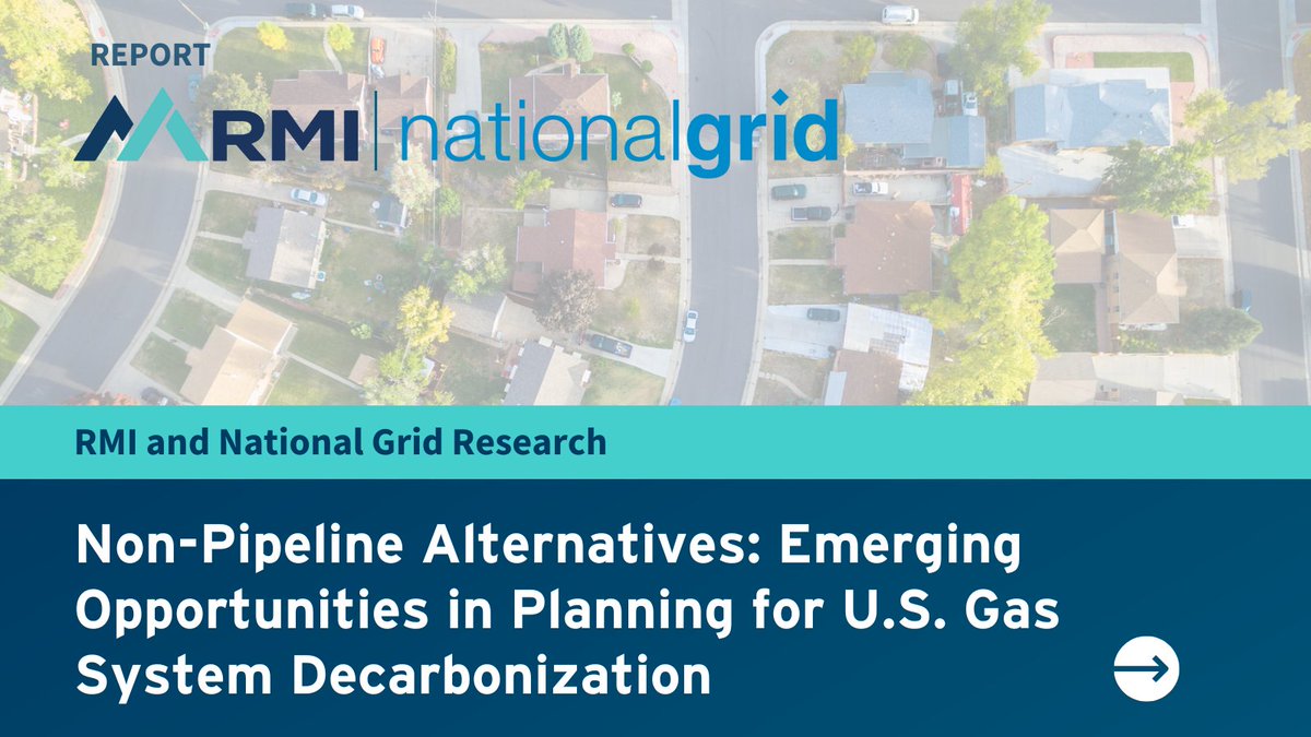 🆕@RockymtnInst and @nationalgridus report: utilities are planning for a #CleanEnergyFuture less reliant on gas. We analyze 9⃣ US and Euro case studies + offer insights on how integrated energy planning & non-pipeline alternatives are promising solutions: bit.ly/4b0uxpE