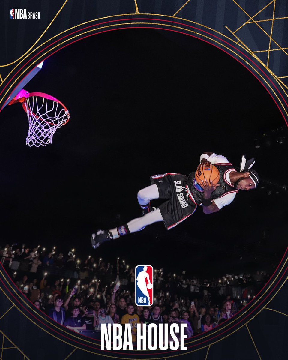 Essas dunks são BRABAS DEMAIS! 🤩💥 Os times de enterrada fazem sucesso na #NBAHouse! 🏀🏡 Acesse nbahouse.com.br para saber tudo sobre o evento desse ano!