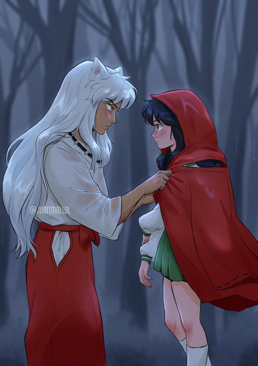 Taking care of his favourite human... 😌❣️ #Inuyasha #Kagome