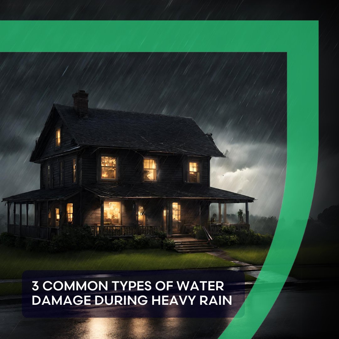 🌊 There are 3 common types of water damage to be aware of in heavy rain:

🚽 Sewer Backup 
🌊 Overland Water
🏠 Groundwater infiltration

Stay informed, stay protected! #WaterDamage #HomeInsurance #ProtectYourHome 🏡