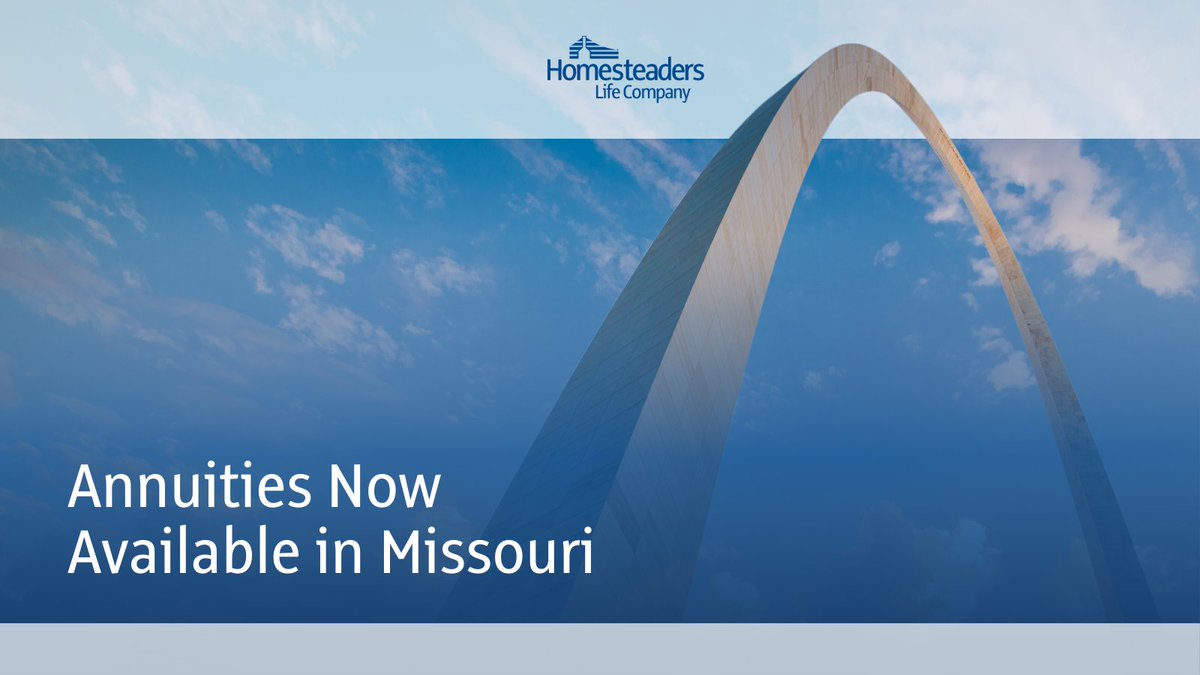 We are proud to announce that Homesteaders’ annuity product is now available in Missouri. Contact your account executive today to learn more: hubs.ly/Q02vCCf30