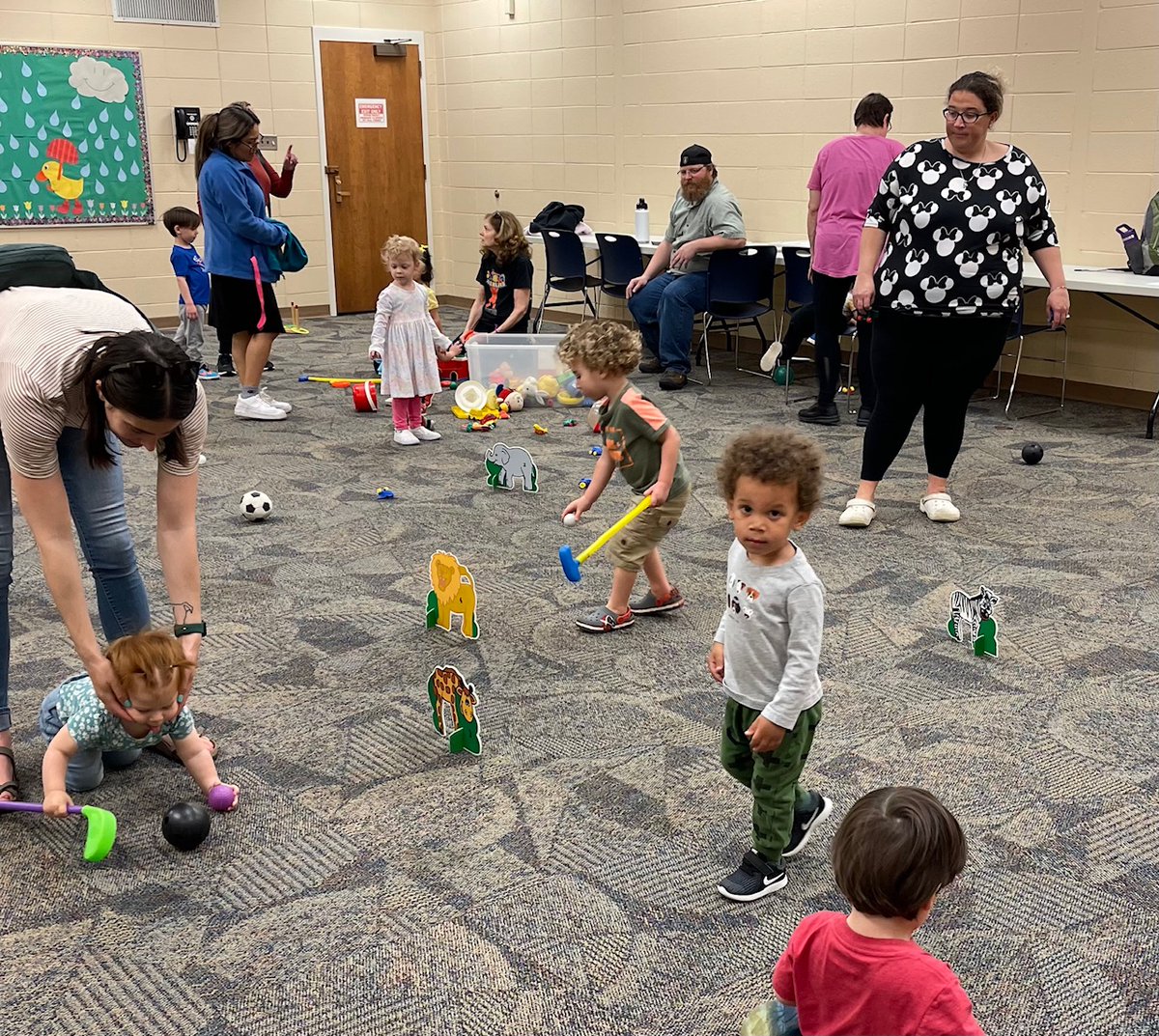 We had so much fun at our toddler play date at @MunsterInLib! #NWIndiana