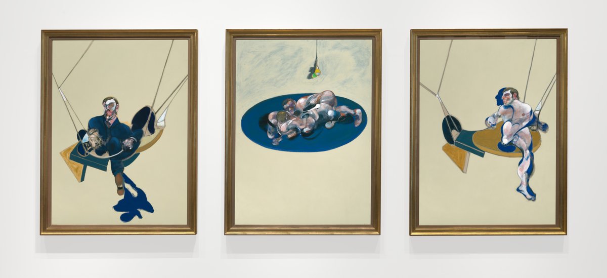Francis Bacon's 'Triptych'. ‘I see images in series. I suppose I could do five or six together, but I find the triptych is a more balanced unit’ — Francis Bacon See this work on display in Gallery 10. Read more about this work online at — nga.gov.au/stories-ideas/…