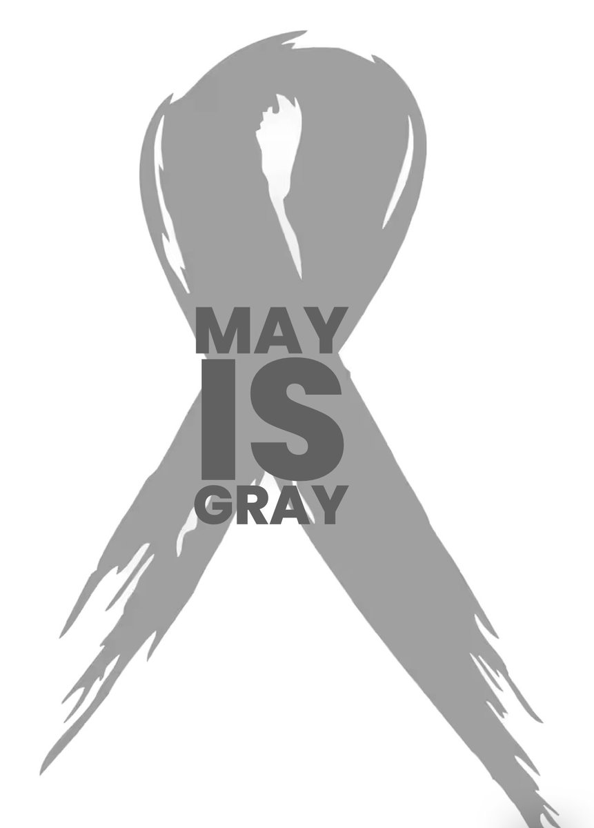 May is #braintumorawareness month. It’s the same month I was diagnosed with #braincancer which was May 14, 2013. Support is inspiring; use it on all you know who have taken on the battle, and charities trying to beat this disease. Help us end brain cancer!