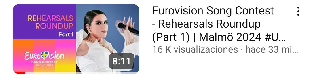 Iolanda es la miniatura elegida para el video recopilatorio de la primera semifinal.

¿Casualidad? ¿Éxito de la diplomacia lusa? ¿Una señal?

Nos vamos escuchamos y en #MalmoLive.

#Eurovision2024 #Portugal #Grito