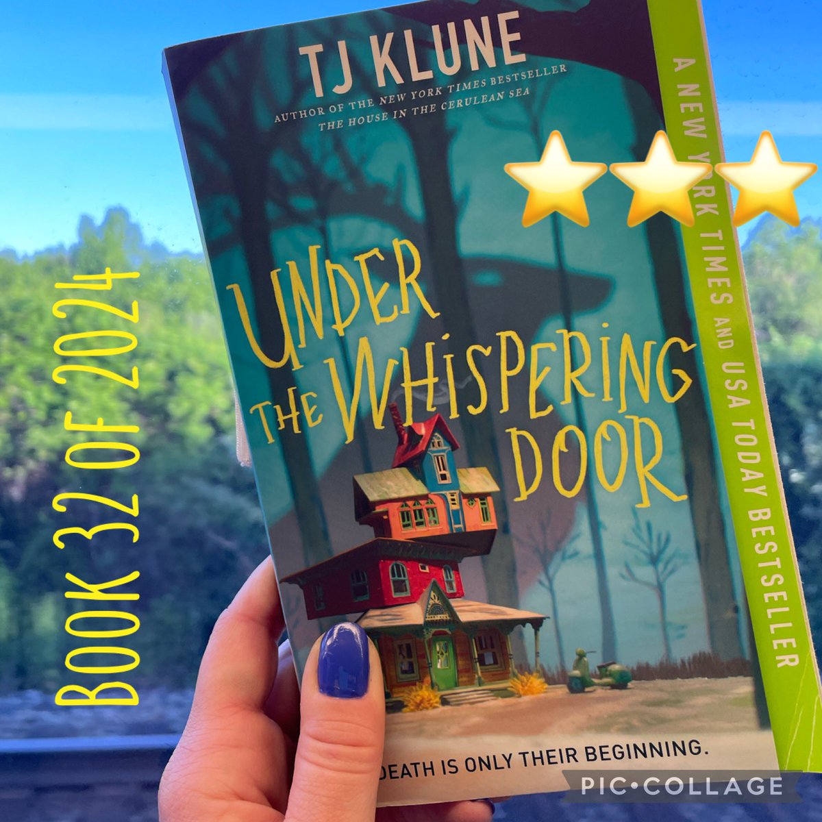 👻Book 32 of 2024 in the (book)bag!📚

I DNF’d this twice before finally making it through—because I am processing and grieving my friend? It was good. Anyone else feel like #TJKlune is the @Pixar of #FantasyNovels? While I (shockingly) didn’t cry, you’ll want tissues. ⭐️⭐️⭐️