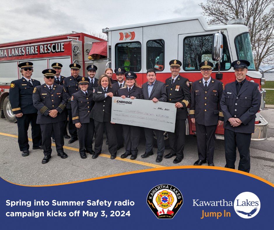 Fire and Emergency Services in Durham Region and Kawartha Lakes have partnered with Enbridge Gas to promote Spring and Summer fire safety tips on local radio stations with the Spring into Summer Safety campaign starting May 3. Tune in and stay fire safe this summer!