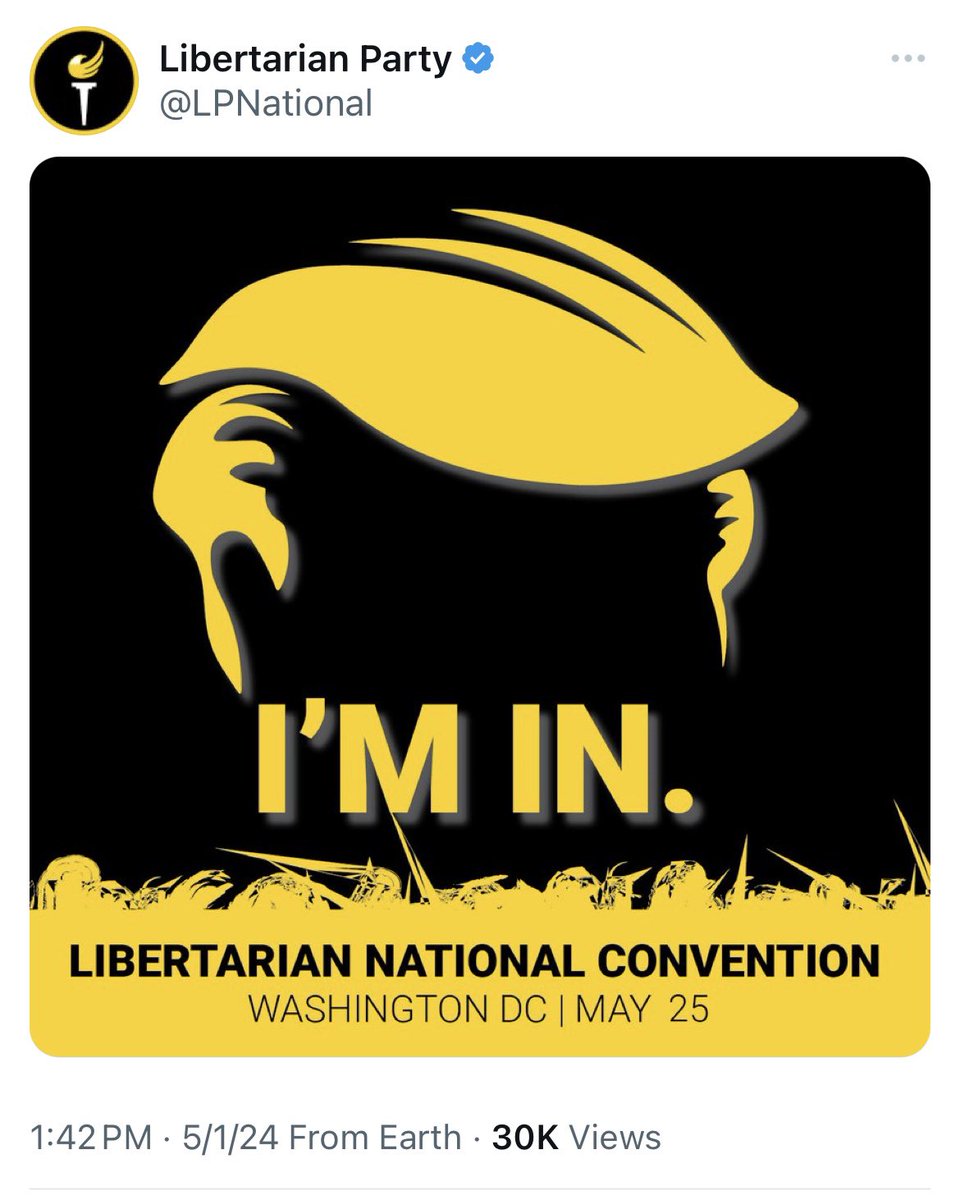 I warned everyone years ago about Mises PAC. Its mission is to take over the Libertarian Party and destroy it to help get Trump reelected in 2024. Now (surprise!) Trump will be speaking at the upcoming LP convention. Our political home was bulldozed to make way for MAGA.