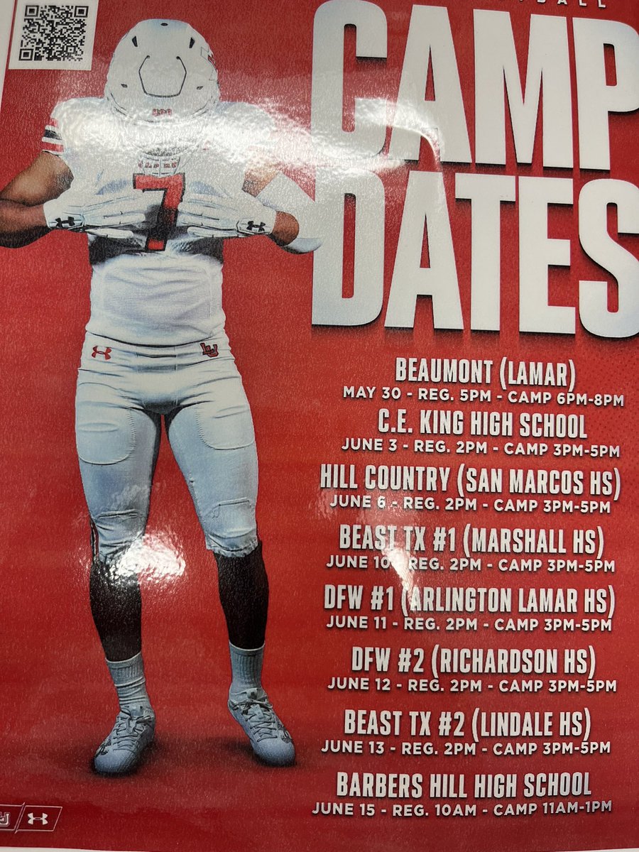 Thank you so much for the camp offer! <a href="/LamarFootball/">Lamar University Football</a> 

<a href="/CoachGipson11/">Coach Gipson</a> <a href="/LanceConnot/">Lance Connot</a> <a href="/HS_Prospect/">High School Prospect</a>  <a href="/DanielScott_OL/">Daniel Scott</a> <a href="/CoachBurney1/">Hayes Burney</a>