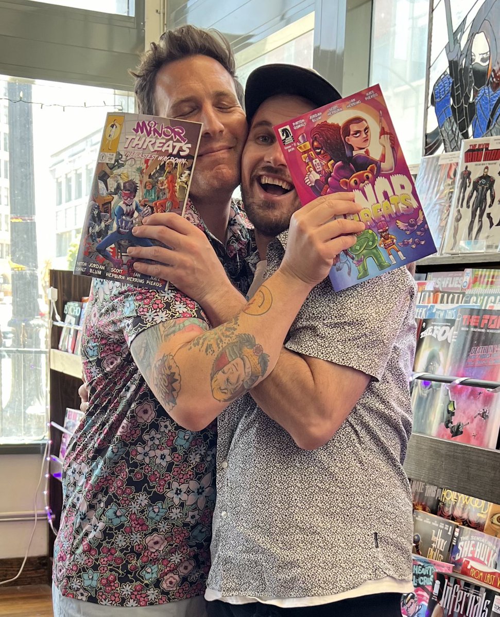 That feeling when a new issue of Minor Threats: The Fastest Way Down drops 🤩🎉👏 Issue 2 is available at your local comic shop TODAY! @DarkHorseComics @pattonoswalt @BlumJordan