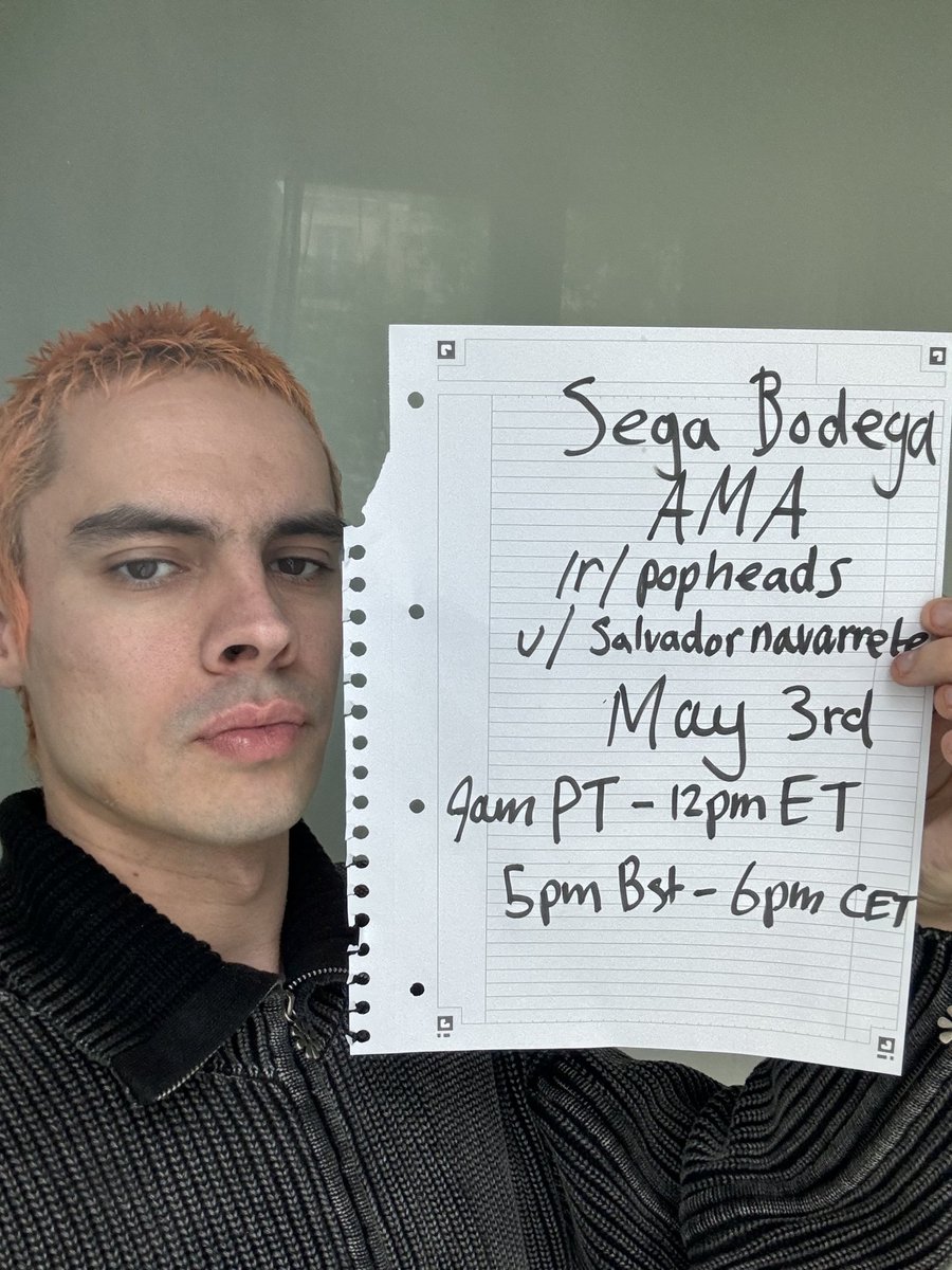 Heyyy y'all! We're pleased to announce that @segabodega will be hosting an AMA with us on Friday, May 3rd at 9am pst/12pm est! We'll see you there!