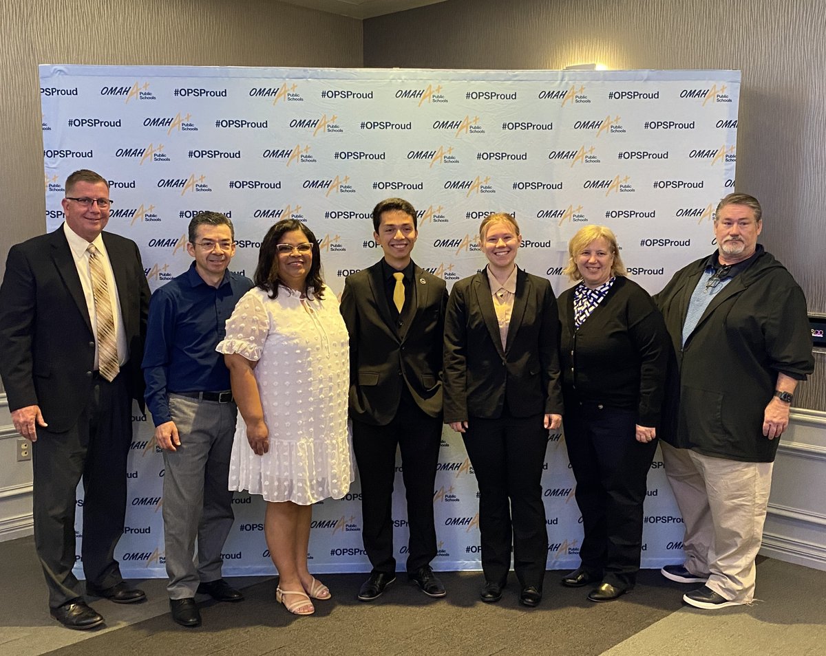 Congratulations to Mercedes Renken and David Garcia for being recognized at our Omaha Public Schools Top Seniors Recognition program 🖤💛 These two outstanding representatives of the Omaha Public Schools and Burke High have bright futures ahead of them! #WeAreBurke #OPSProud