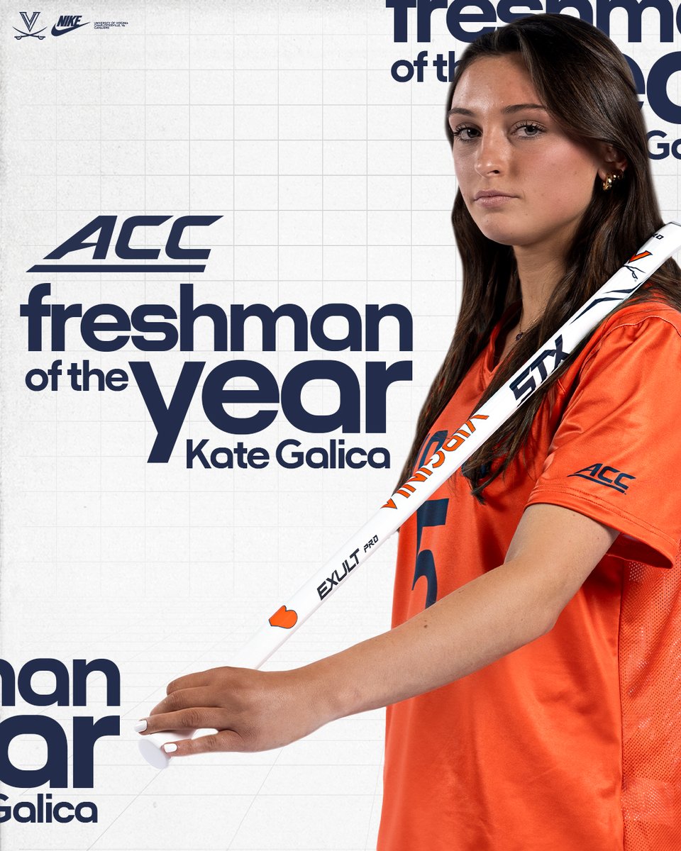 The future is BRIGHT 🤩 Kate Galica is your ACC Freshman of the Year! 📰 wahoowa.net/3QqynQB #GoHoos