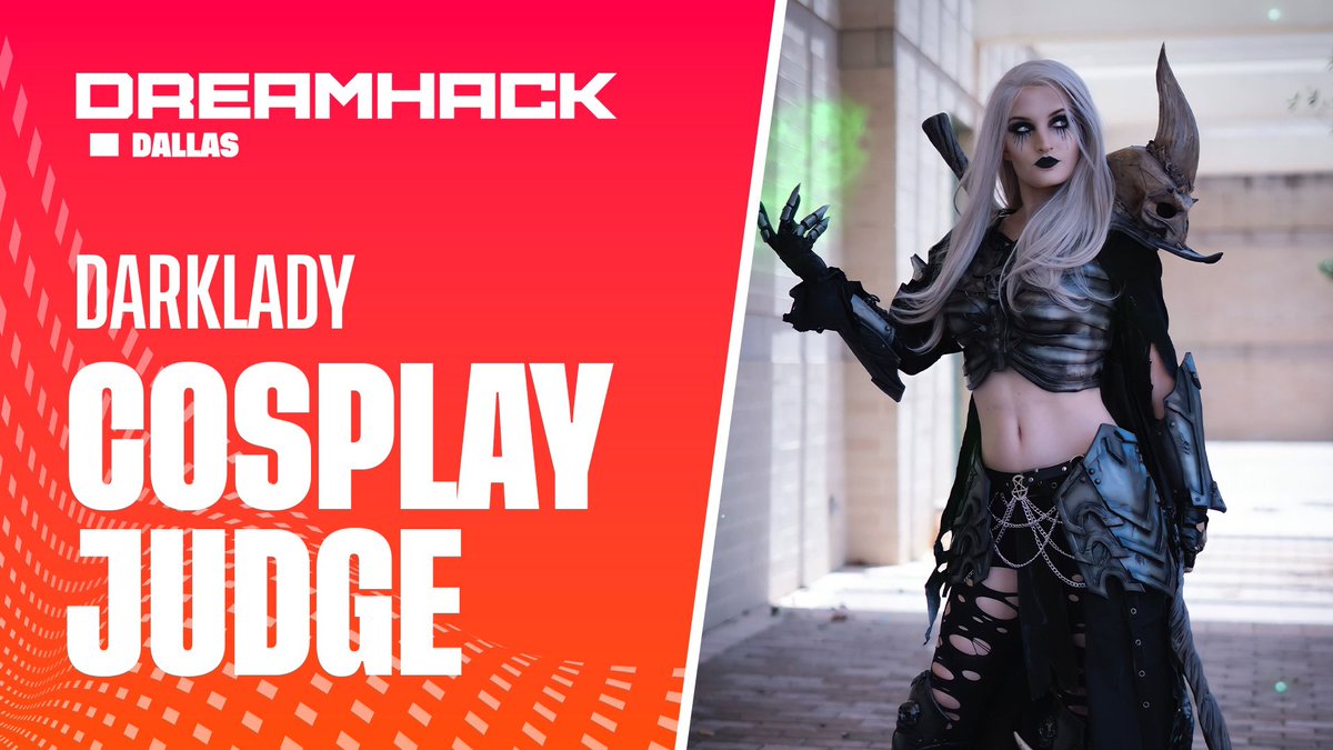 😈 WERE BACK GAMERS!!! 

@DreamHack Dallas I’m so excited to see you again!! 

This year I’ll be one of your guests as well as judge for the cosplay contest 🥰

#DHDallas @DHCosplay